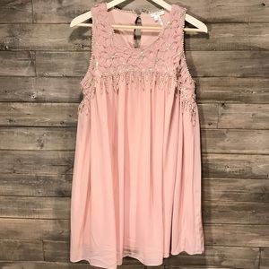 Soieblu Pale Pink Mini Dress